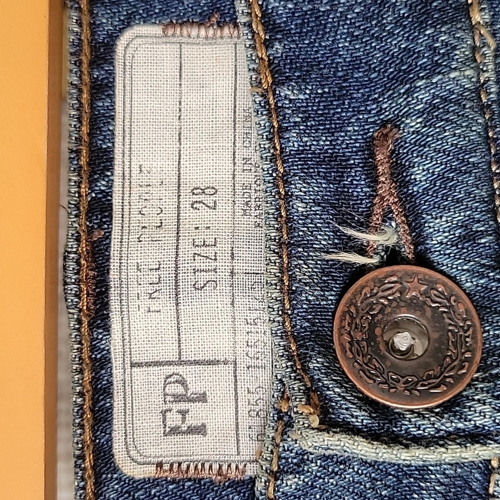 Free People Distressed Blue Boyfriend Jeans - Picture 3 of 7